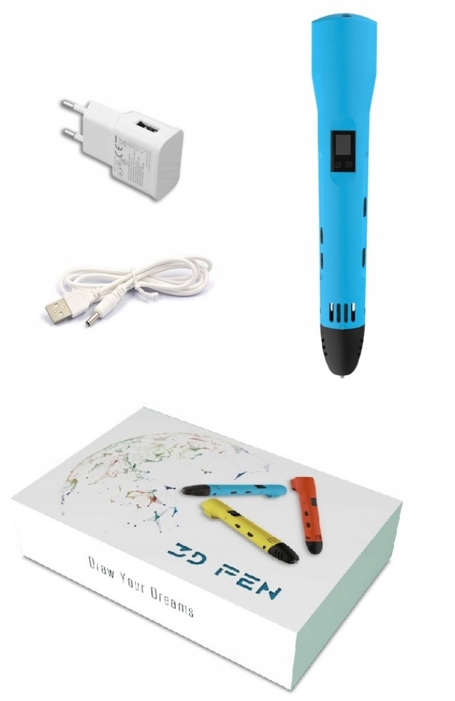 Lekki długopis 3D Qcreate QW01 z wyświetlaczem