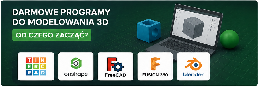 Darmowe programy do modelowania 3D do druku 3D – Tinkercad, Onshape, FreeCAD, Fusion i Blender