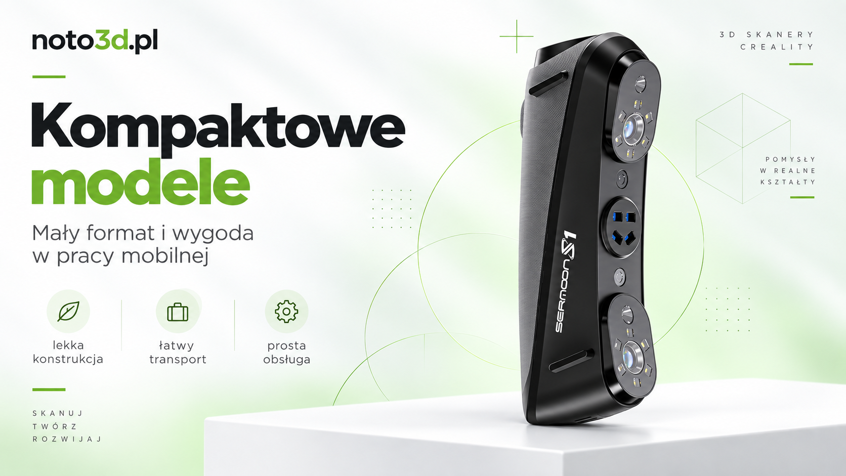 Kompaktowe skanery 3D Creality