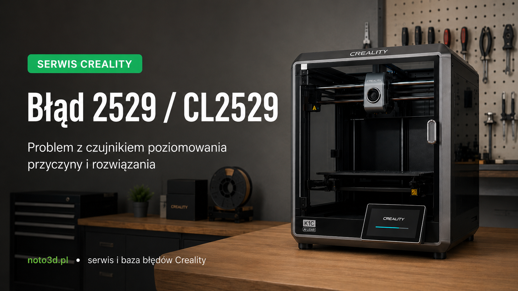 Błąd 2529 / CL2529 w drukarkach Creality – problem z czujnikiem poziomowania