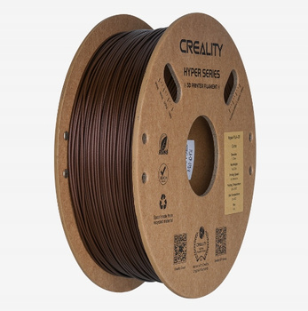 NOWOŚĆ 2024! FILAMENT CREALITY HYPER PLA-CF WZMOCNIONY 1KG OCHRE BRĄZOWY