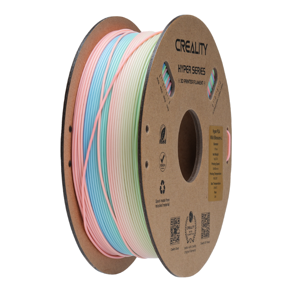 Filament Creality Hyper Series PLA Rainbow Wild Blossom-long Tęczowy Gradient Długi 1kg 1,75mm