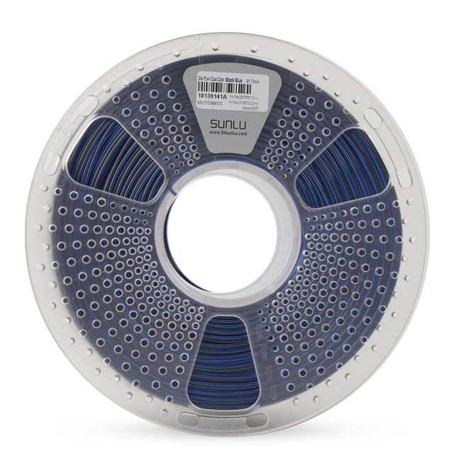 Sunlu PLA+  Silk Dual Black Blue Czarny Niebieski 1kg