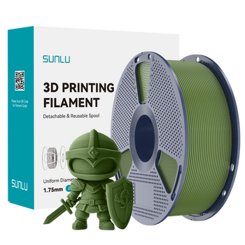 Filament SUNLU PLA+ Olive Green Zielony Oliwkowy 1kg 1,75mm