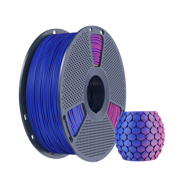 Filament SUNLU PLA Matte Dual-color Red Blue Czerwony Niebieski 1kg 1,75mm