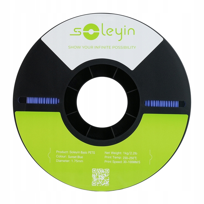 Filament Creality Soleyin Basic PETG 1,75mm 1kg Niebieski Sunset Blue