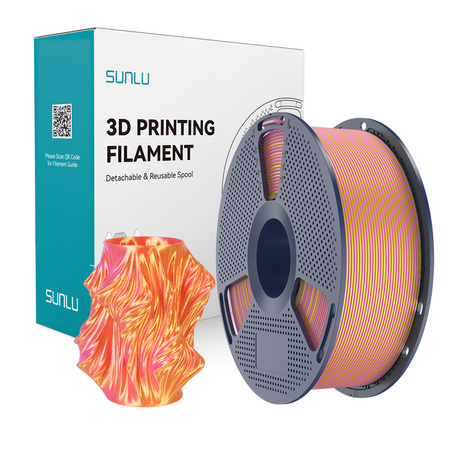 FILAMENT SUNLU SILK PLA+ DUAL COLOR RÓŻOWY ZŁOTY PINK GOLD 250G