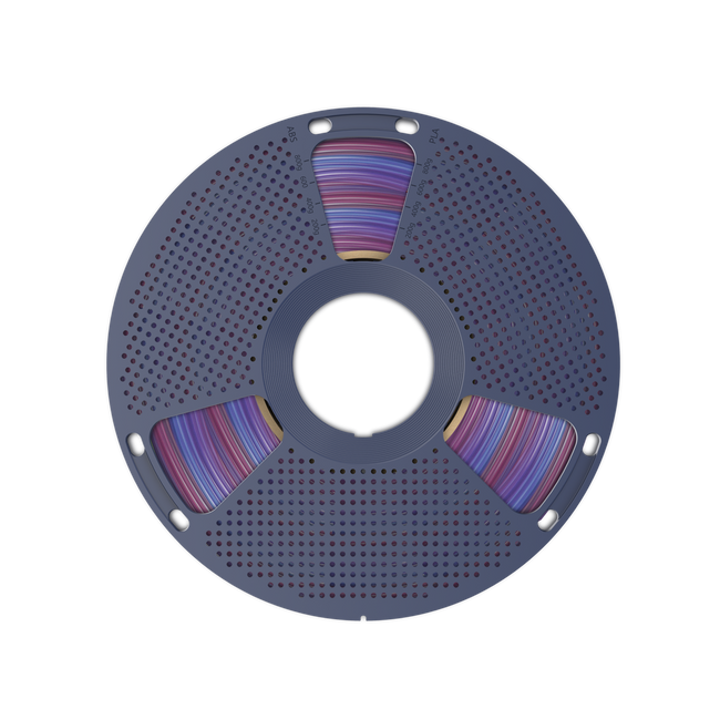 FILAMENT SUNLU PLA TRANSPARENT TĘCZA 02 RAINBOW 02 1KG