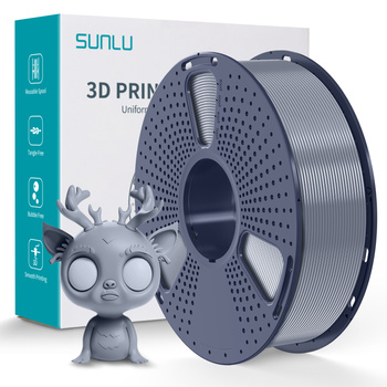 FILAMENT SUNLU SILVER SREBRNY PLA+ 1kg