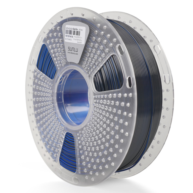 Sunlu PLA+  Silk Dual Black Blue Czarny Niebieski 1kg