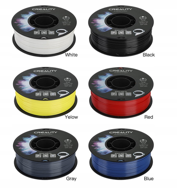 CREALITY Oryginalny Filament ABS SZARY 1KG3D