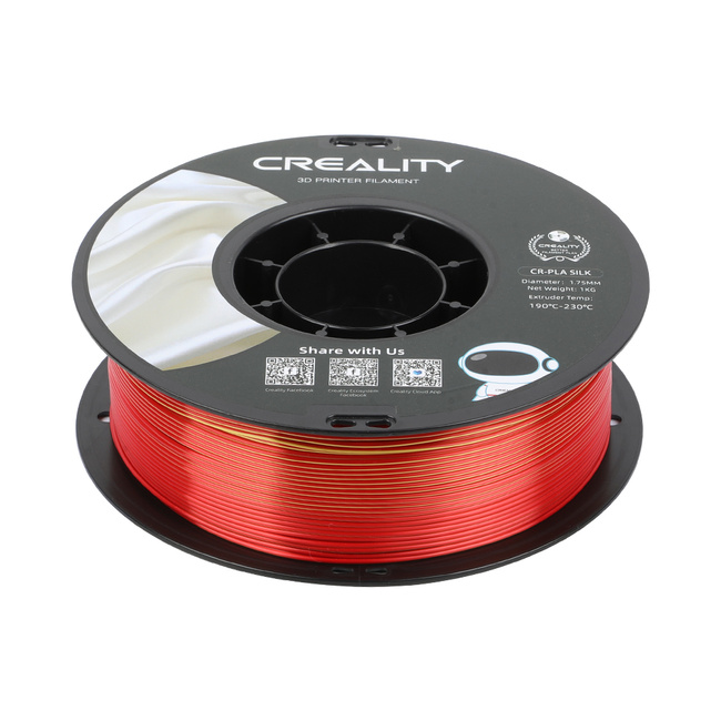 Filament Creality CR-PLA Silk Gold Red Złoty Czerwony 1kg 1,75mm