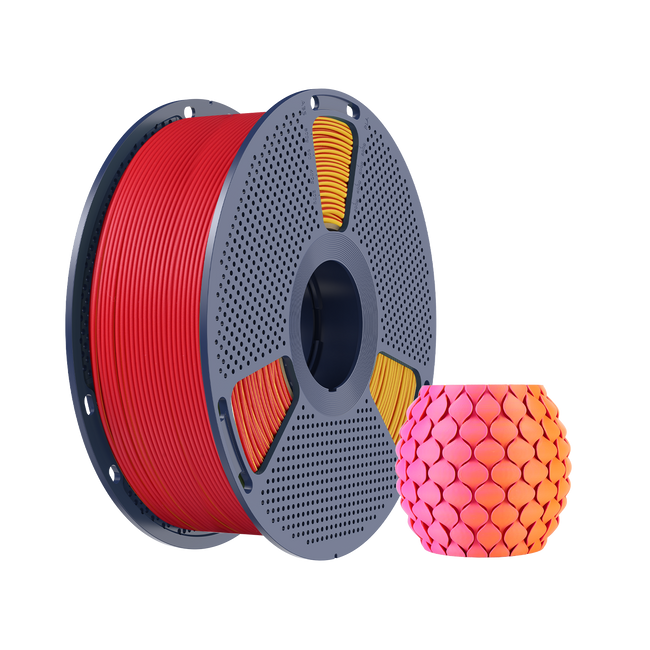 Filament SUNLU PLA Matte Dual-color Red Yellow Czerwony Żółty 1kg 1,75mm
