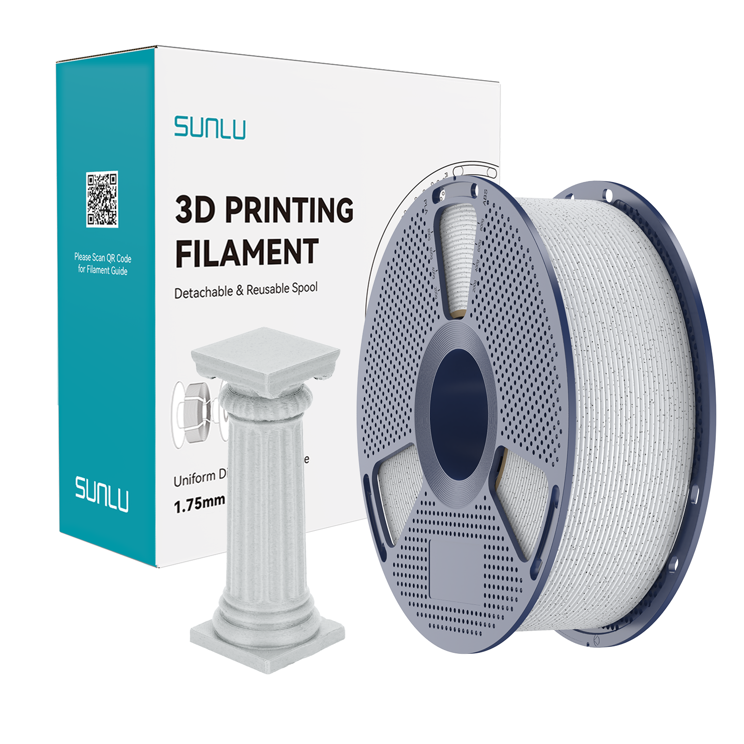 Filament SUNLU High Speed Marble PLA Oreo Marble Marmur Oreo 1kg 1,75mm