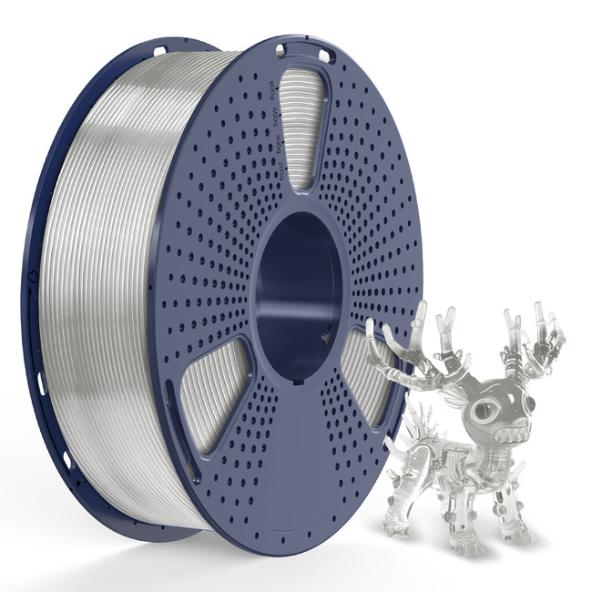 FILAMENT SUNLU TRANSPARENT TRANSPARENTNY PLA+ 1,75mm 1kg