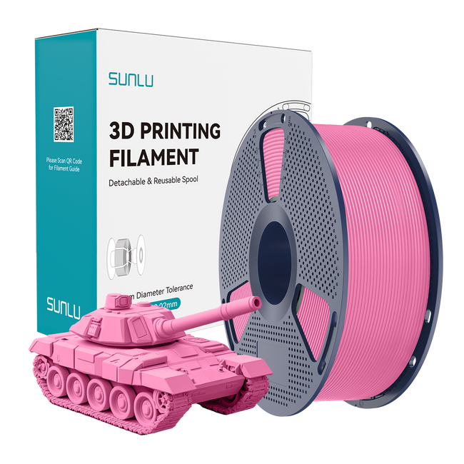 FILAMENT SUNLU HIGH SPEED PLA+ RÓŻOWY PINK 1KG