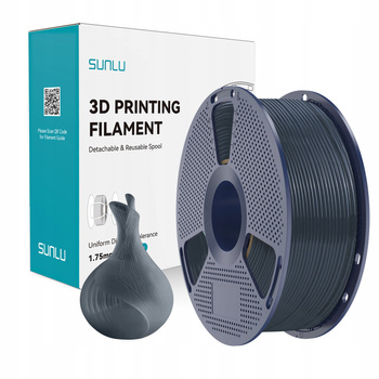 Filament SUNLU PLA Transparent Mist Black Czarny Dymiony 1kg 1,75mm