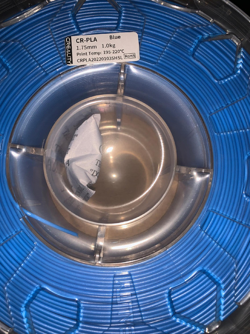 CREALITY 3D ORYGINALNY FILAMENT CR-PLA NIEBIESKI BLUE 1KG 1,75mm