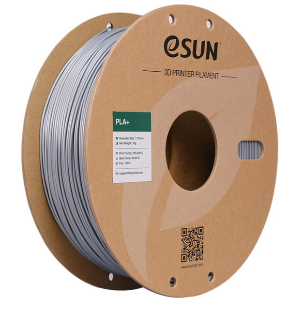 eSUN PLA+ FILAMENT SILVER SREBRNY  1kg