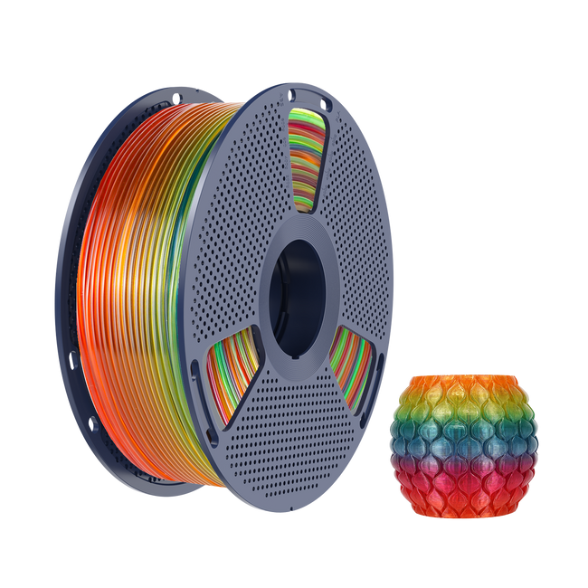 FILAMENT SUNLU PLA TRANSPARENT TĘCZA 01 RAINBOW 01 1KG