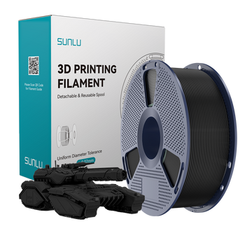 Filament SUNLU PLA Black Czarny 1kg 1,75mm