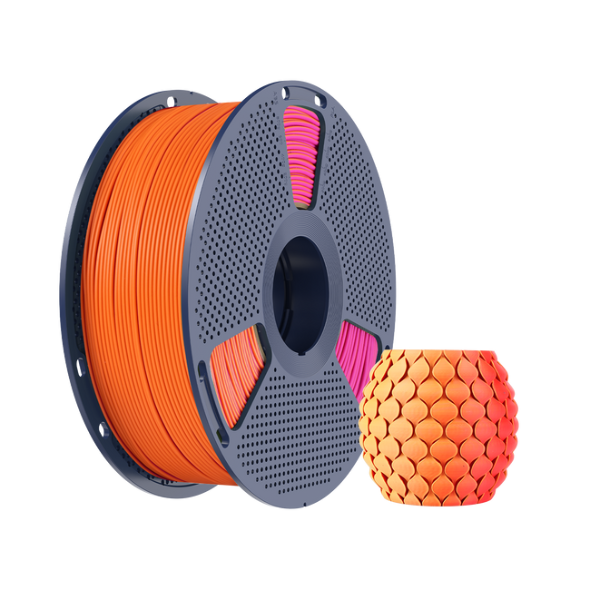 Filament SUNLU PLA Matte Dual-color Orange Red Pomarańczowy Czerwony 1kg 1,75mm