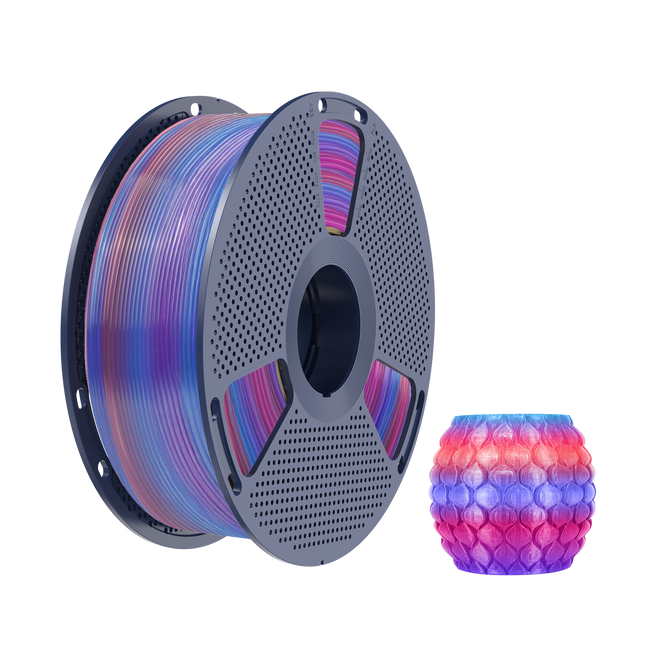 FILAMENT SUNLU PLA TRANSPARENT TĘCZA 02 RAINBOW 02 1KG