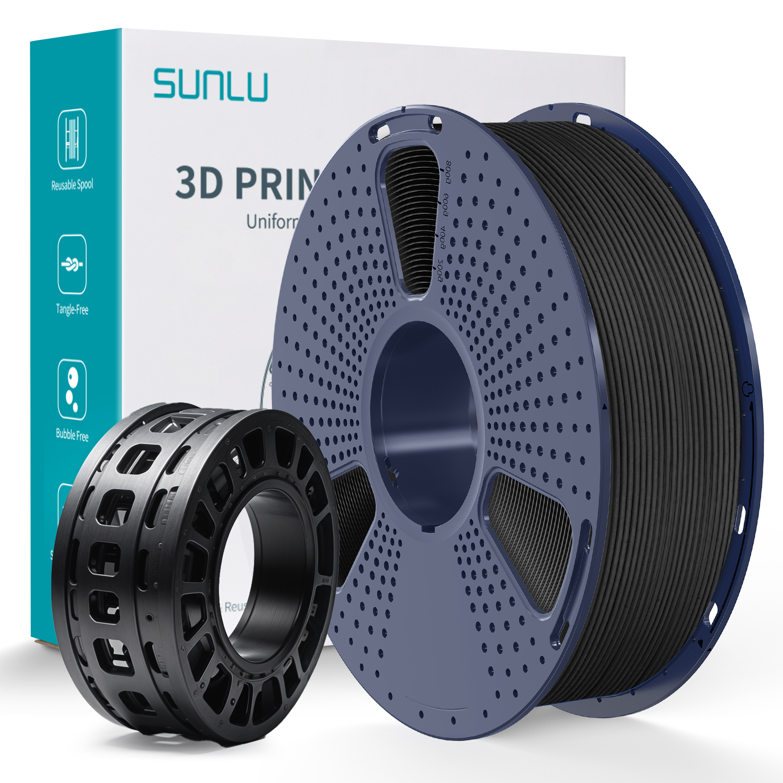 Filament SUNLU PLA-CF (Carbon Fiber) Black Czarny 1kg 1,75mm