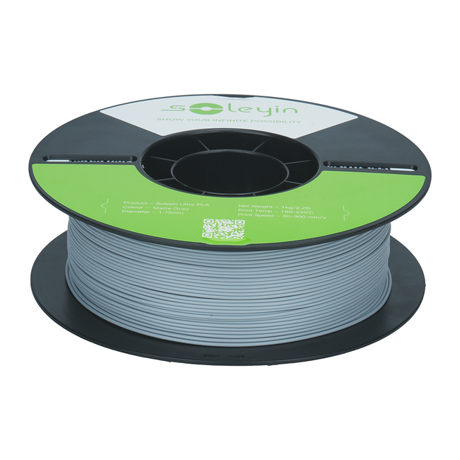FILAMENT CREALITY SOLEYIN PLA MATTE SZARY GREY 1KG