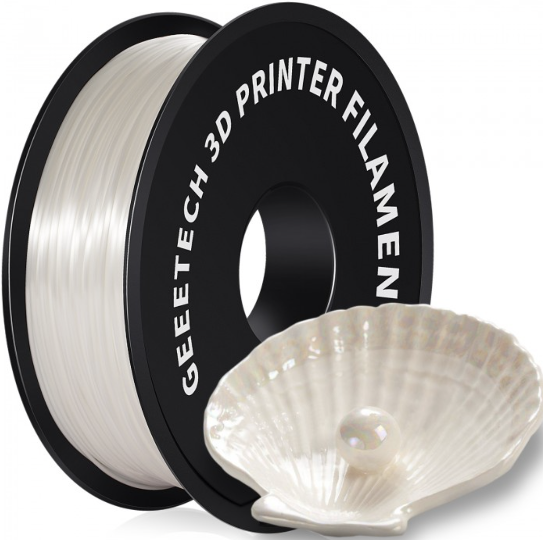 Filament Geeetech White Silk Perłowy Biały PLA 1kg