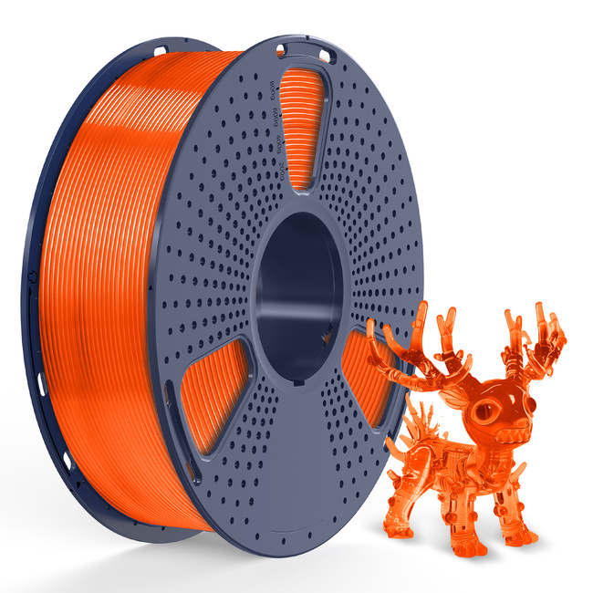 FILAMENT SUNLU TRANSPARENT ORANGE TRANSPARENTNY POMARAŃCZOWY PLA+ 1kg
