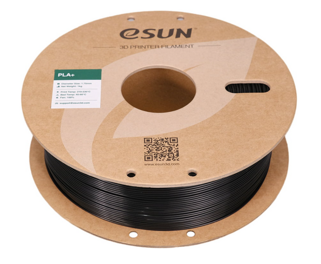 Esun PLA+ Filament Black Czarny 1kg