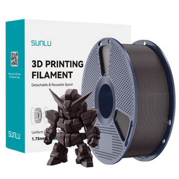 Filament SUNLU Pla+2.0 Roasted Chestnut Brązowy Kasztanowy 1kg 1,75mm