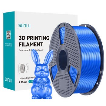 Filament SUNLU Silk PLA+ Blue Niebieski 1kg 1,75mm
