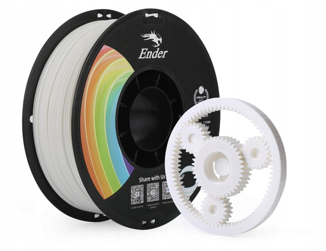 NOWOŚĆ 2022 CREALITY FILAMENT 1Kg PLA+ BIAŁY