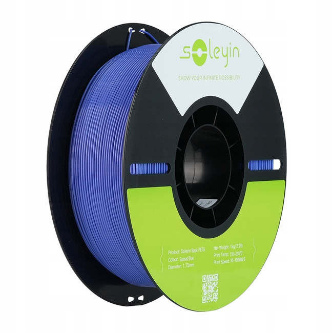 Filament Creality Soleyin Basic PETG 1,75mm 1kg Niebieski Sunset Blue