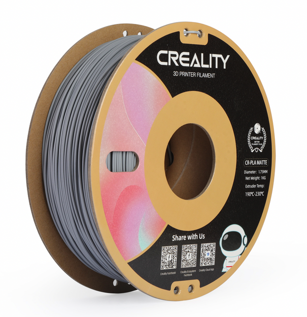ORYGINALNY FILAMENT CREALITY CR-PLA SZARY GRAY MAT 1KG