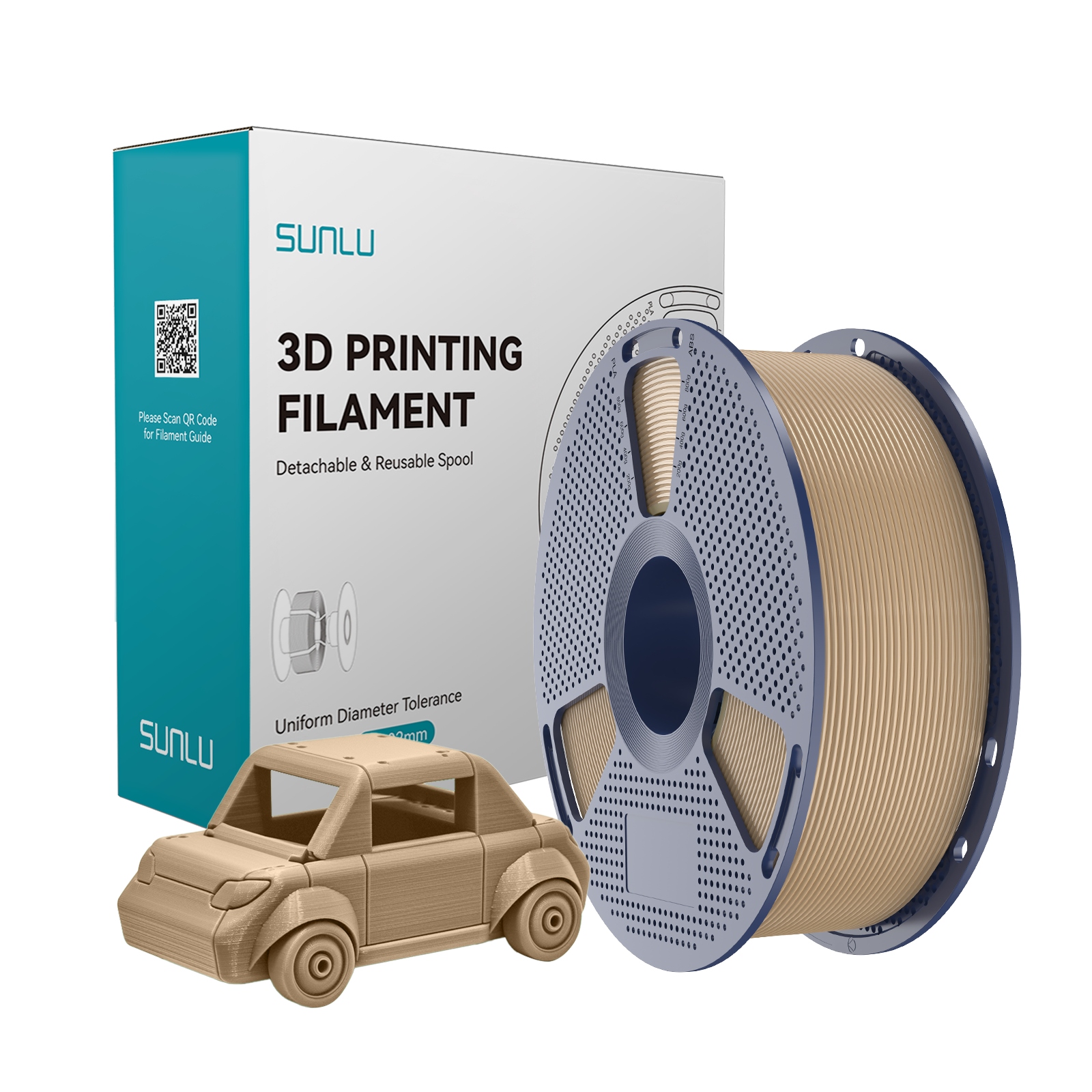 Filament SUNLU PETG Oak Brązowy Dębowy 1kg 1,75mm