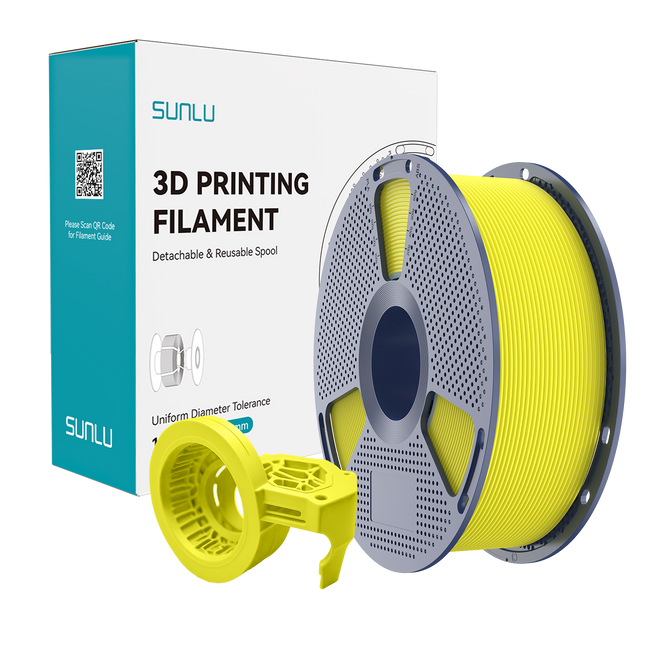 Filament SUNLU High Speed Matte PETG Yellow Żółty 1kg 1,75mm