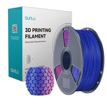 Filament SUNLU PLA Matte Dual-color Red Blue Czerwony Niebieski 1kg 1,75mm
