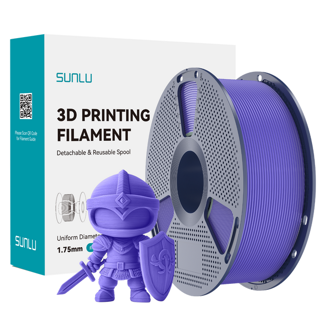 FILAMENT SUNLU PLA+ LAWENDOWY LAVENDER PURPLE 1KG