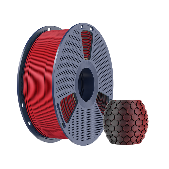 Filament SUNLU PLA Matte Dual-color Black Red Czarny Czerwony 1kg 1,75mm
