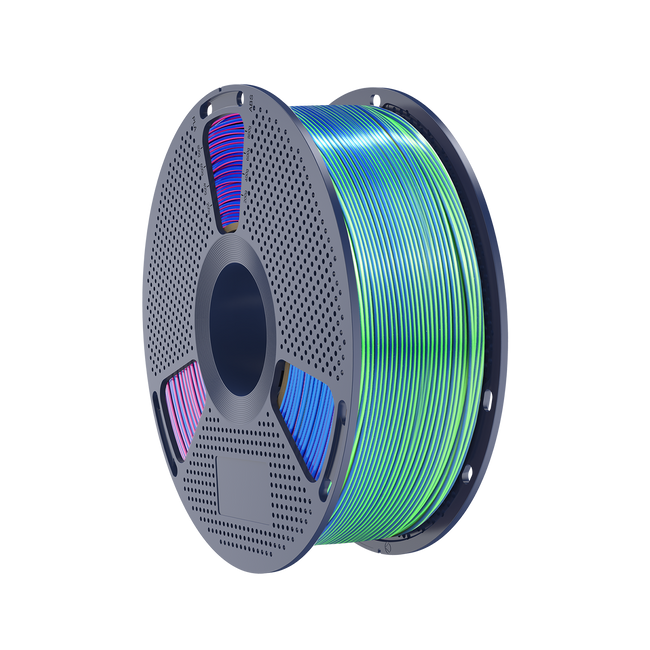 Filament SUNLU Silk PLA+ Tri-color Blue Green Purple Trójbarwny 1kg 1,75mm