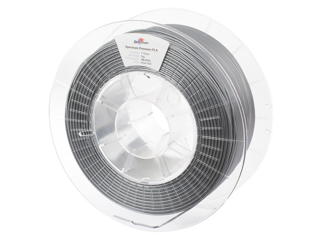 Filament Spectrum 1,75 Mm PLA 1kg 3D Srebrny