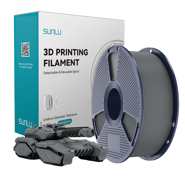 FILAMENT SUNLU SZARY GREY PLA 1kg
