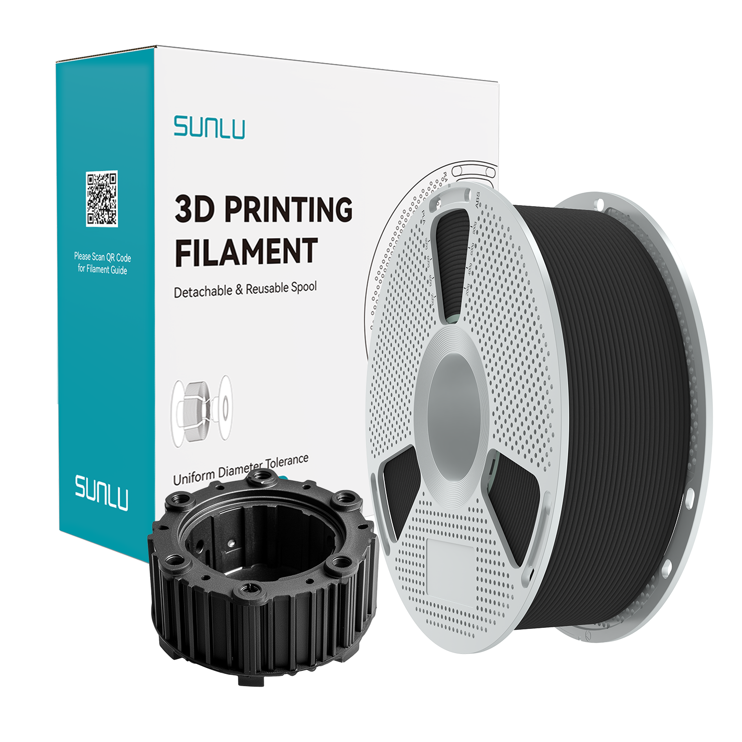 Filament SUNLU PA12-CF (Carbon Fiber) Black Czarny NYLON-12 Z Włóknem Węglowym 1kg 1,75mm