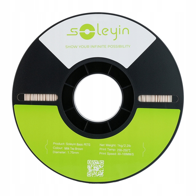 Filament Creality Soleyin Basic PETG Milk Tea Brown Brązowy 1kg 1,75mm
