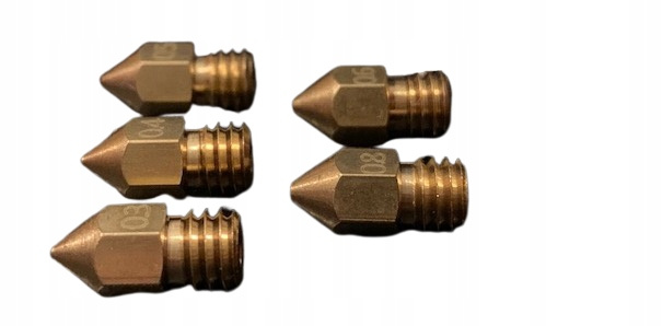 Oryginalna Dysza Creality 0,8 M6 1,75mm 5 sztuk