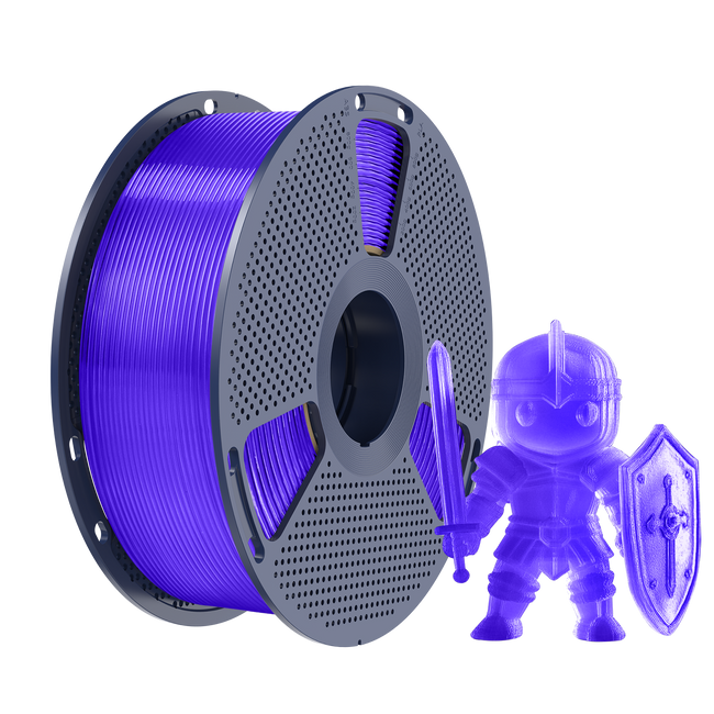 Filament SUNLU PLA+ Transparent Purple Fioletowy Transparentny 1kg 1,75mm