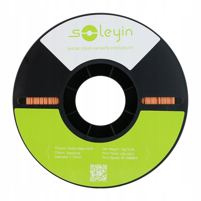 Filament Creality Soleyin Basic PETG Chamomile Pomarańczowy Rumiankowy 1kg 1,75mm